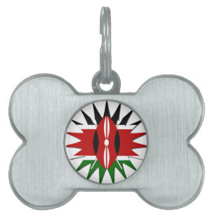 East African Constellation Kenyan Flag Star Design Pet Tag