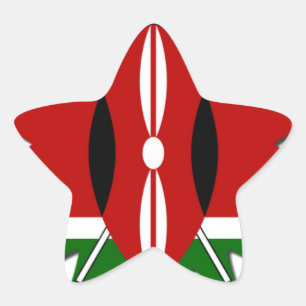 East African Constellation Kenyan Flag Star Design Sticker