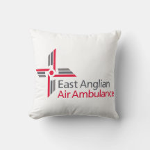 East Anglian Ambulance Service Throw Pillow