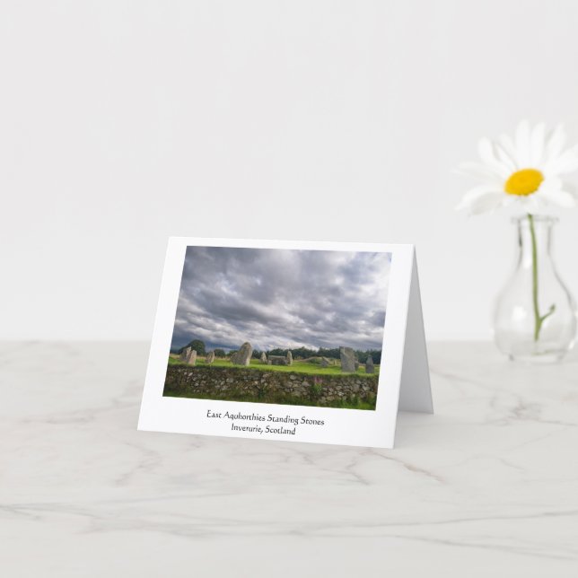 East Aquhorthies Standing Stones, Scotland Card (Small Plant)