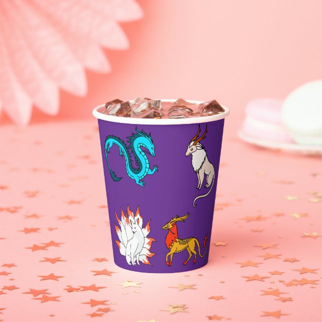 East Asia Folklore Paper Cups (Insitu)