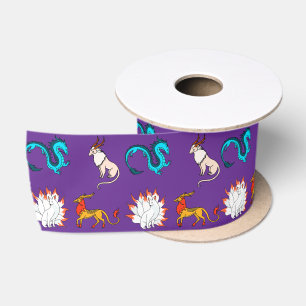 East Asia Folklore Satin Ribbon