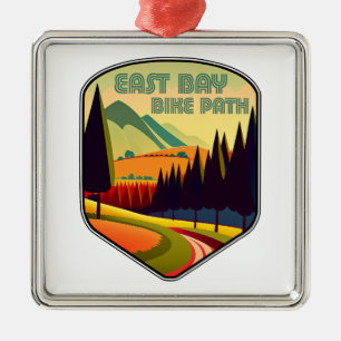 East Bay Bike Path Colours Metal Tree Decoration