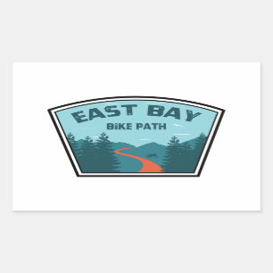 East Bay Bike Path Rectangular Sticker