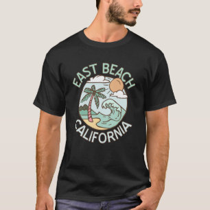 East Beach California Tropical Beach Vacation Souv T-Shirt