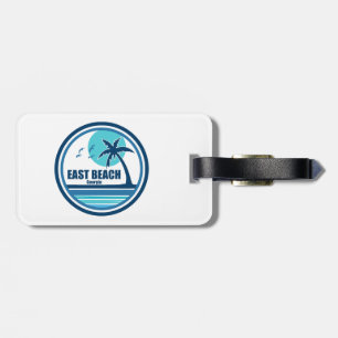 East Beach Georgia Palm Tree Birds Luggage Tag