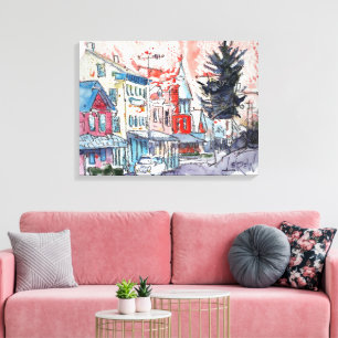"East Berlin Happy" by Larry Lerew 170420 Canvas Print