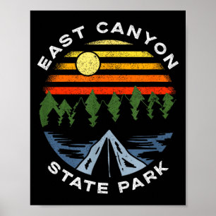 East canyon state park utah mountains forest poster