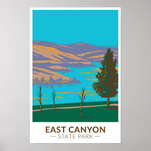 East Canyon State Park Utah Vintage Poster