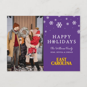 East Carolina University   East Carolina Holiday Postcard