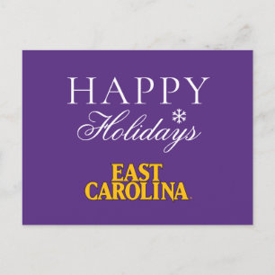 East Carolina University   East Carolina Holiday Postcard