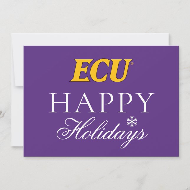 East Carolina University | ECU Logo Holiday Card (Front)