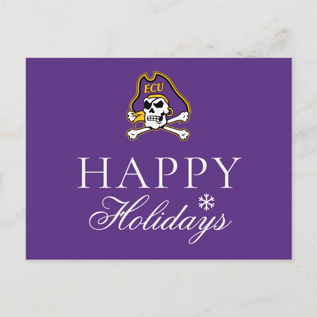 East Carolina University | ECU Pirates 2 Holiday Postcard (Front)