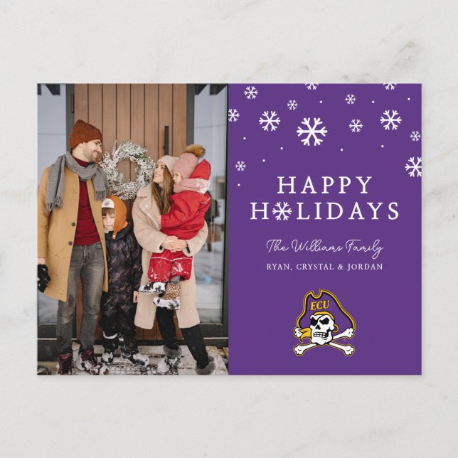 East Carolina University | ECU Pirates 2 Holiday Postcard (Front)