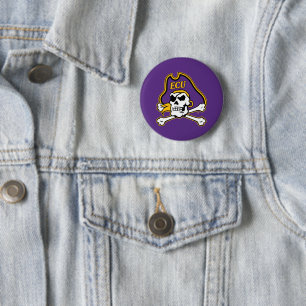 East Carolina University ECU Pirates 6 Cm Round Badge
