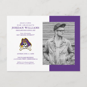East Carolina University   ECU Pirates Announcement Postcard