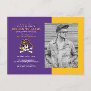 East Carolina University   ECU Pirates Announcement Postcard