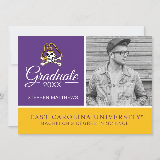 East Carolina University | ECU Pirates Invitation (Front)