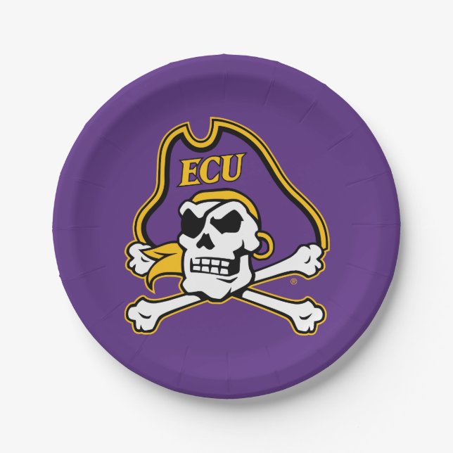 East Carolina University | ECU Pirates Paper Plate (Front)