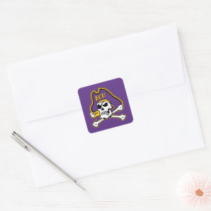 East Carolina University   ECU Pirates Square Sticker