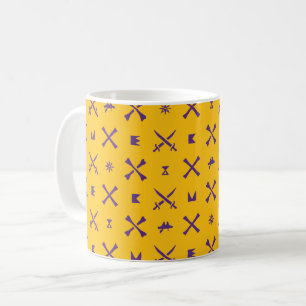East Carolina University   Pirates Purple Pattern Coffee Mug