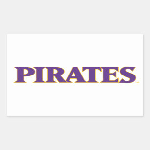 East Carolina University   Pirates Rectangular Sticker