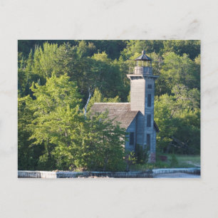East Channel Lighthouse, Michigan Postcard