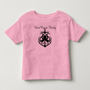 East Coast Baby cute octopus anchor Baby shirt