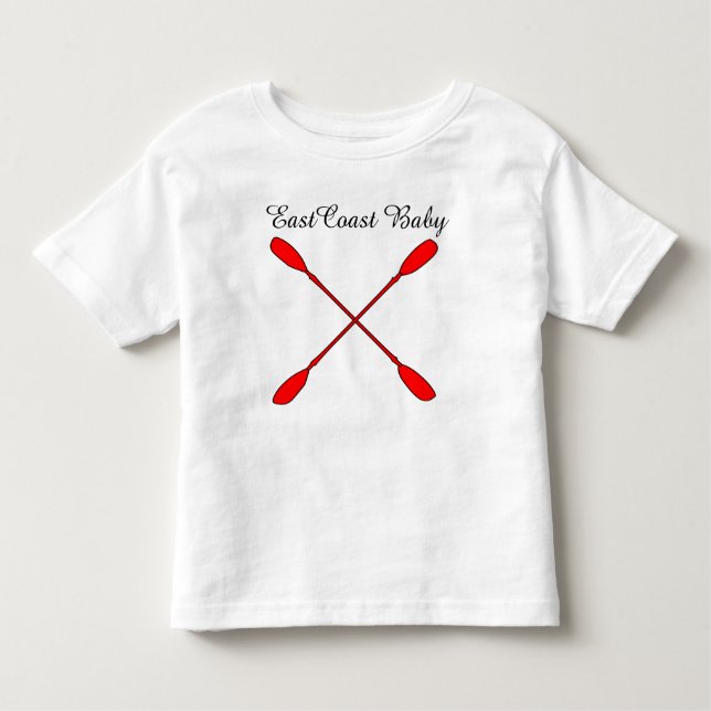 East Coast Baby kayaking toddler tee (Front)