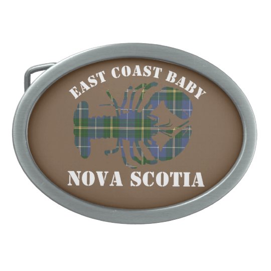 East Coast Baby Lobster tartan belt buckle brown