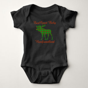 East Coast Baby Newfoundland tartan Moose Bodysuit