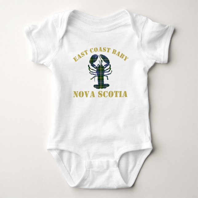 East Coast Baby Nova Scotia Lobster tartan shirt (Front)