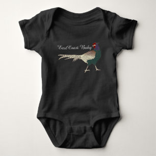 East Coast Baby pheasant bird Bodysuit