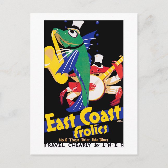 East Coast Frolics, No. 6 Postcard (Front)