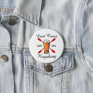 East Coast Kayaking shirt IPA beer button