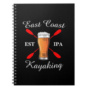 East Coast Kayaking shirt IPA beer note book