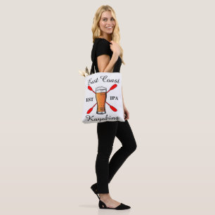 East Coast Kayaking shirt IPA beer tote bag