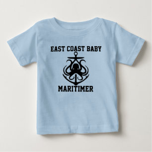 East Coast  Maritimer anchor octopus Baby shirt
