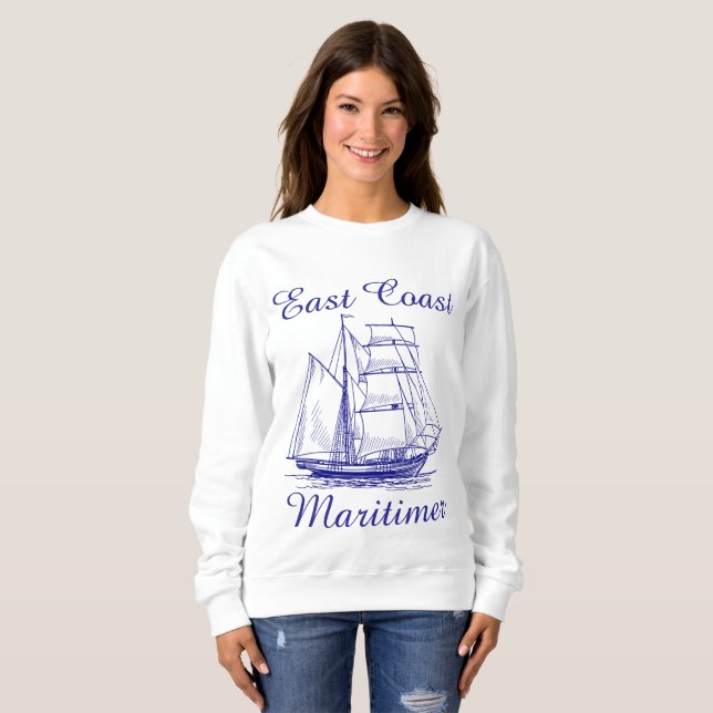 East coast Maritimer sailing ship nautical sweater (Front Full)