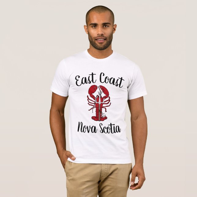 East Coast Nova Scotia red trident lobster T-Shirt (Front Full)
