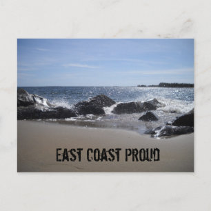 East Coast Proud - Beach / Rocks Postcard