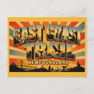 East Coast Trail Newfoundland Coastal Hike Postcard