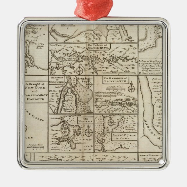 East Coast, US Metal Tree Decoration (Front)