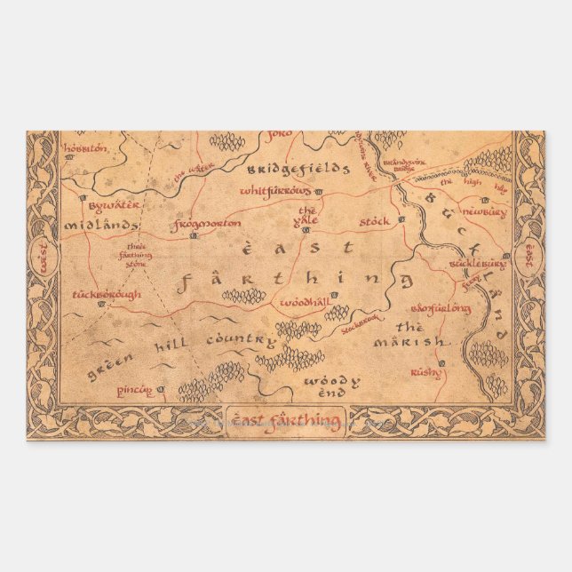 East Farthing Rectangular Sticker (Front)