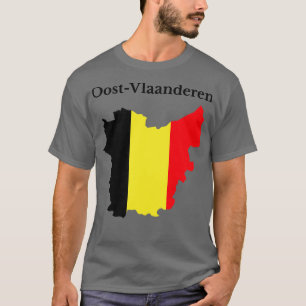 East Flanders Province Map Belgium T-Shirt