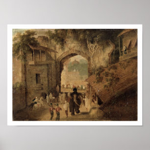 East Gateway, Patna, 1825 (oil on canvas) Poster