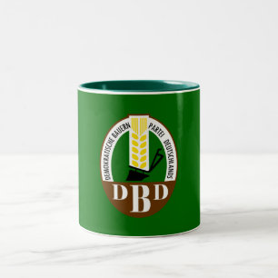 East German Farmer's Democratic  Party Two-Tone Coffee Mug