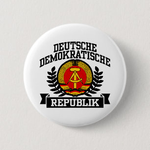 East Germany 6 Cm Round Badge