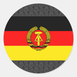 East Germany Flag Classic Round Sticker