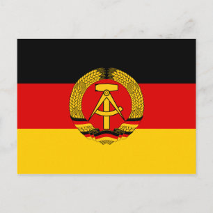 East Germany Flag Postcard